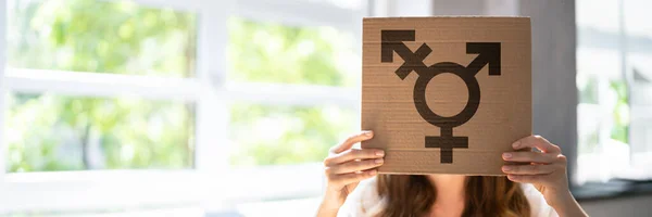 Símbolo Transgénero Concepto Igualdad Género — Foto de Stock