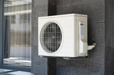Air Conditioner And Heat Pump. Split HVAC System Unit clipart