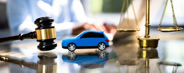 Accident Liability Insurance Lawyer Car Auction — Stock Photo, Image