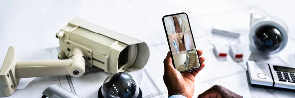 Home Indringer Video Monitoring Surveillance System — Stockfoto