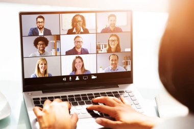 Bilgisayarda Görüntü Konferansı Webinar Çevrimiçi Arama Toplantısı