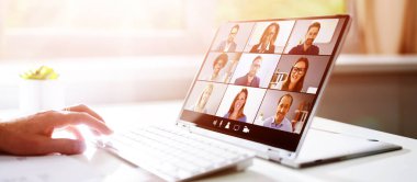 Bilgisayarda Görüntü Konferansı Webinar Çevrimiçi Arama Toplantısı