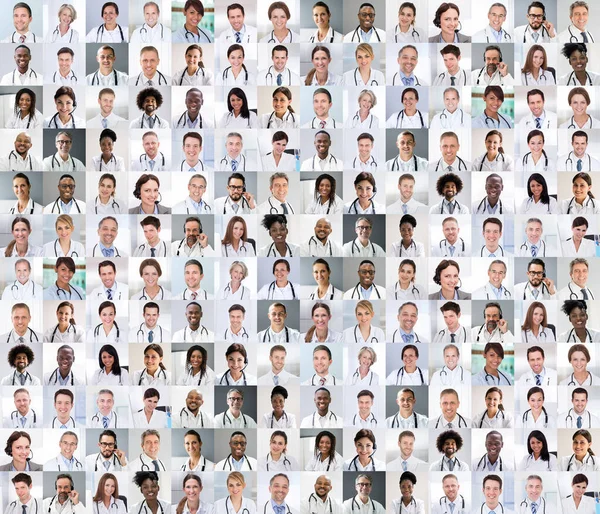 Diverse Multicultural Medical Doctor Photo Collage Headshot