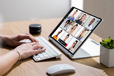 Bilgisayarda Görüntü Konferansı Webinar Çevrimiçi Arama Toplantısı