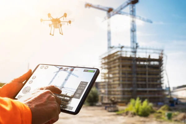 Luftüberwachungsflugzeuge Oder Drohnen Digitale Überwachungstechnologie — Stockfoto