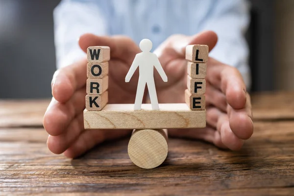 Work Life Balance Protection Concept Scelta Dello Stile Vita — Foto Stock