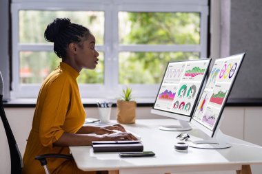 Finansal İş Analitik Veri Paneli. Analist Kadın