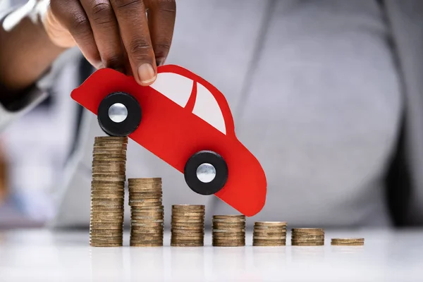 Car Sales Prices Decline Automobile Insurance — Stock Photo, Image