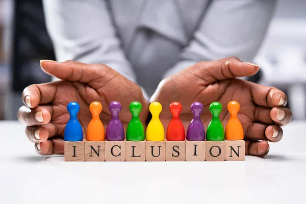 Diversidade Inclusiva Cores Lgbt Seguro Diversidade Inclusão — Fotografia de Stock