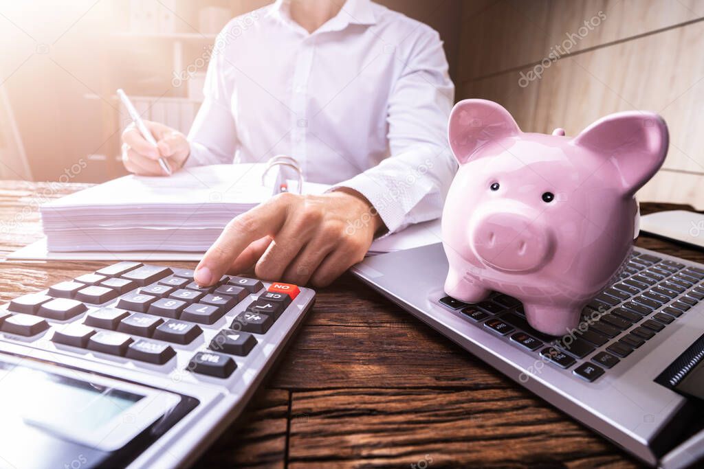 Piggybank 401k Saving And Invoice Accounting Calculator