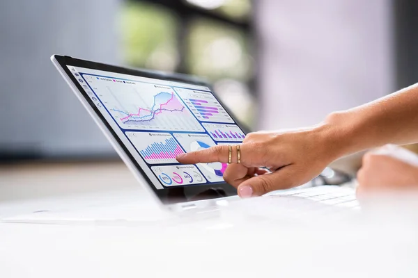 Digital Datateknik Kpi Business Dashboard Technology — Stockfoto