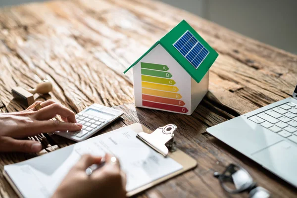 Huis Energie Audit Efficiënt Verbruik Factuur Economie — Stockfoto