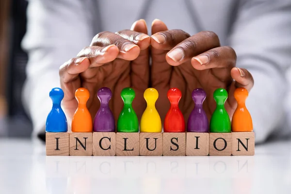 Inclusieve Diversiteit Lgbt Kleuren Diversiteit Inclusieverzekering — Stockfoto