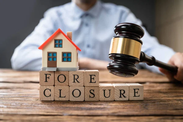 House Foreclosure Mortgage Agreement Court Inglés Abogado Abogado —  Fotos de Stock