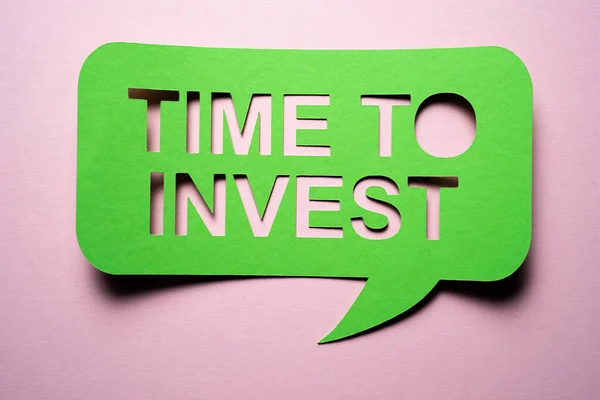 Time Invest Finance Investment Growth Plan — Stock Photo, Image