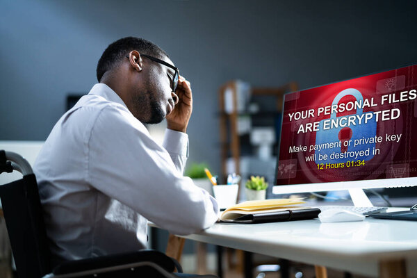 Кибератака вредоносных программ-вымогателей на бизнес