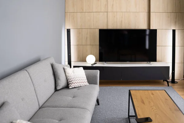 Wall Living Room Furnitur Televisi — Stok Foto