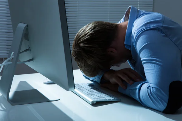 Overstressed Businessman — Stock Photo, Image