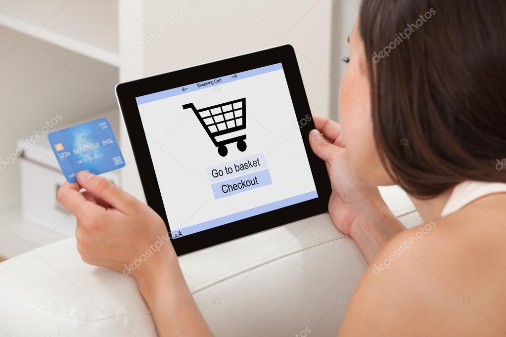 Woman Shopping Online