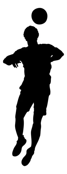 Silhouette Joueur de basket sur fond blanc — Image vectorielle
