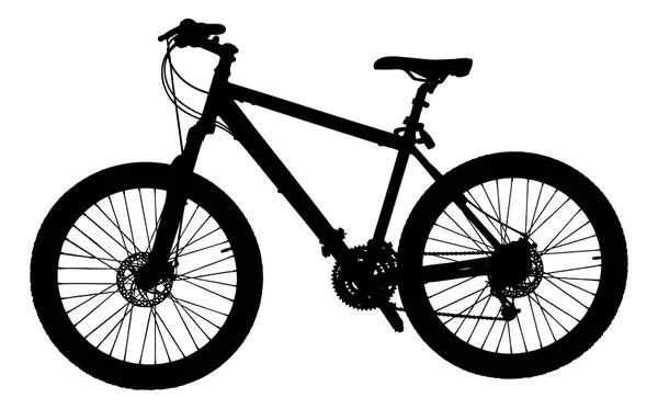 Bicicleta de silhueta — Vetor de Stock