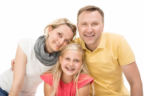 Gelukkige jonge familie samen met kind — Stockfoto