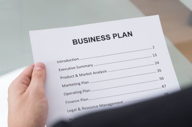 İşadamı okuma iş planı