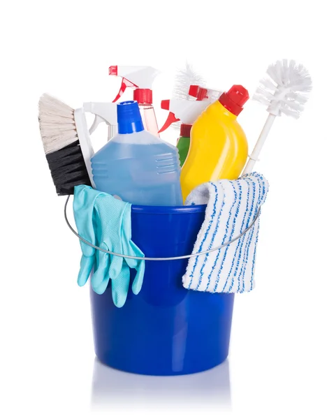 Urządzenia do sprzątania w wiaderku — Zdjęcie stockowe