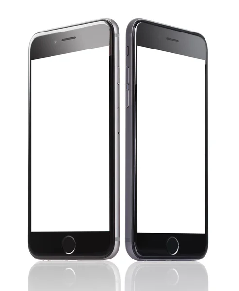 Apple iphone 6 ile boş ekranlar — Stok fotoğraf