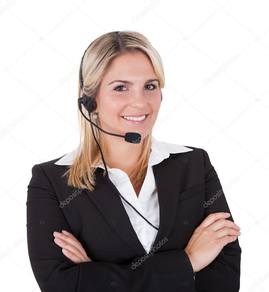 Beautiful Customer Service Representative