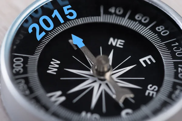 Kompassen visar 2015 — Stockfoto