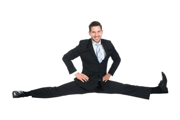 Businessman Doing Splits — Stock Photo, Image