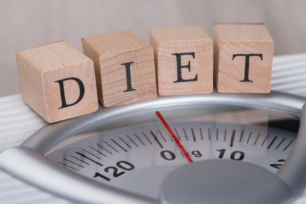 Diät blockiert Gewicht — Stockfoto