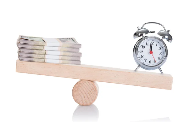 AlarmClock ve Doları demetleri — Stok fotoğraf