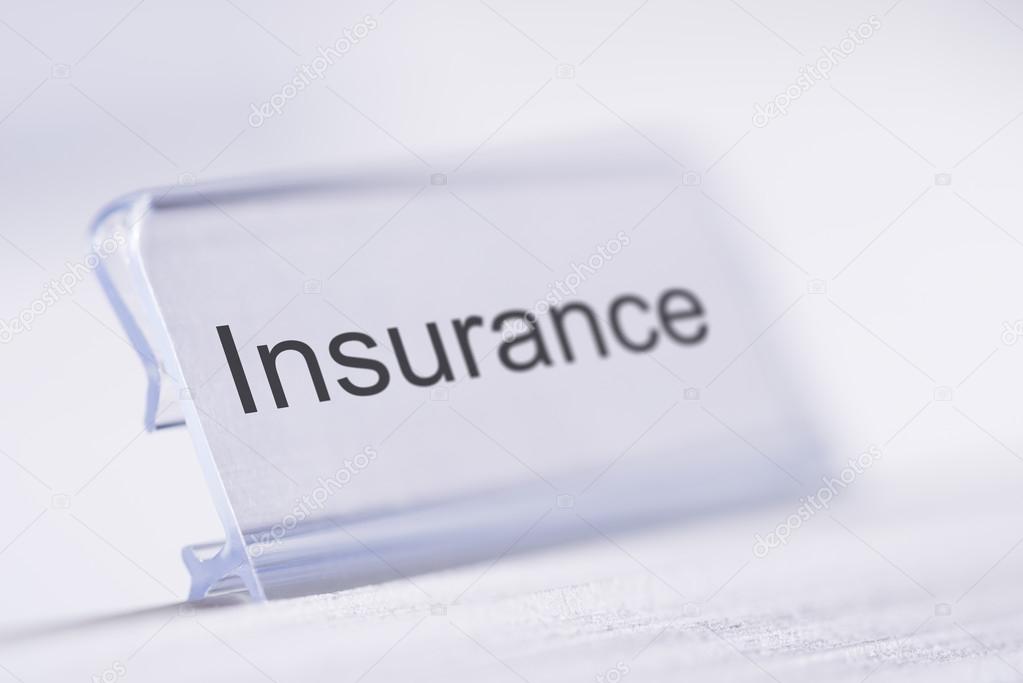 Insurance Tag On Table