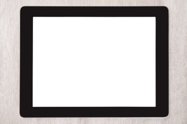 Boş beyaz ekran ile dijital Tablet