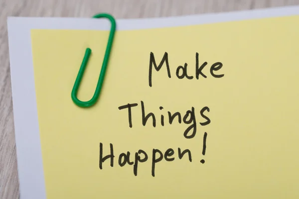 Make Things Happen — Stock Photo, Image