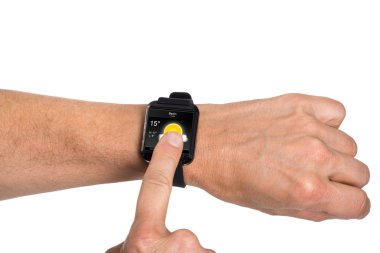 Human Hand With Smartwatch clipart