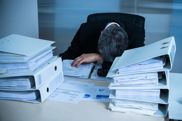 Exhausted Businessman — Stock Photo, Image