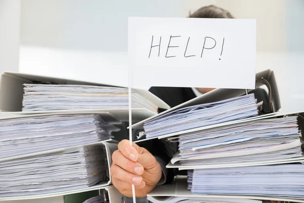 Empresario pidiendo ayuda — Foto de Stock