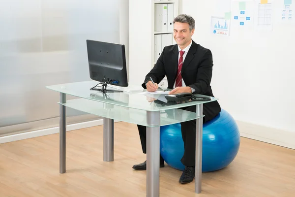 Businessman Working In Office — Stock Photo, Image