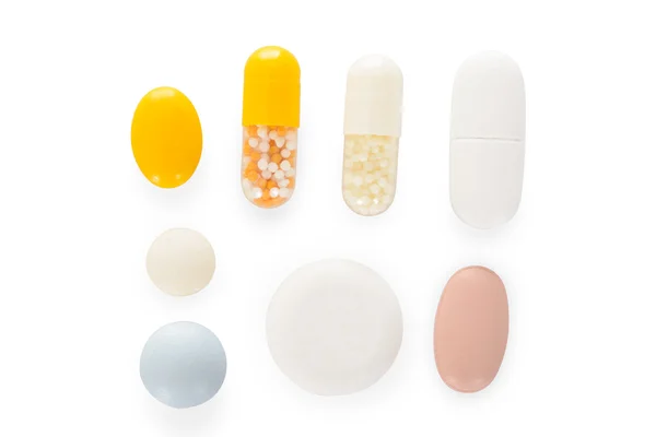 Varios tipos de píldoras — Foto de Stock