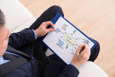 işadamı çizim diyagramı