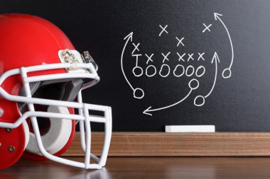 Tebeşirle çizilmiş futbol stratejisi