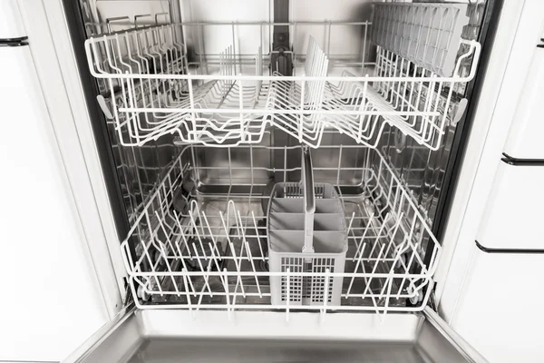 Empty Opened Dishwasher — Stock Photo, Image