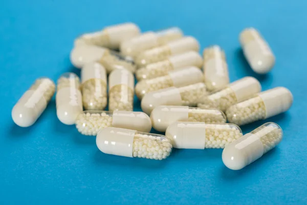 White Medical Capsules — Stock Photo, Image