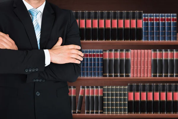 Male Lawyer With Arms Crossed — Stock Photo, Image