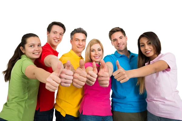 Friends Showing Thumbs Up — Stock Photo, Image