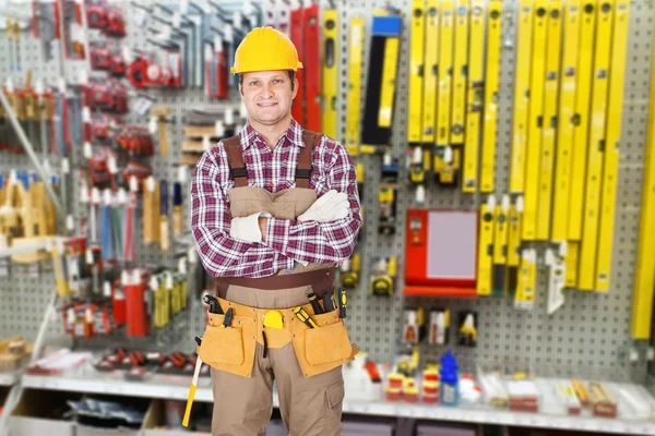 Técnico con brazo cruzado — Foto de Stock