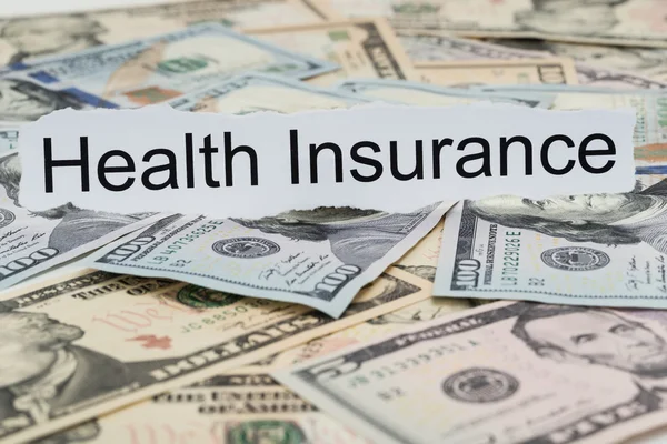 Health Insurance Text — Stock Photo, Image